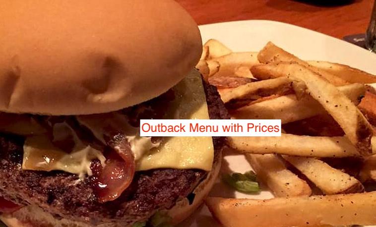 Outback Menu with Prices